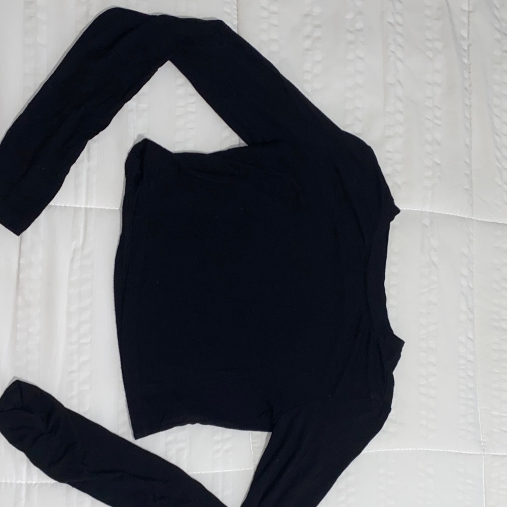SHEIN Elegant Black Long Sleeve Blouse